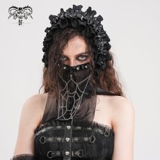 画像5: Women Punk Spider Web / ベールマスク【Devil Fashion】 (5)