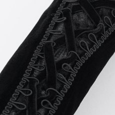 画像8: Velvet and embroidered flower sleeves / アームカバー【Devil Fashion】 (8)