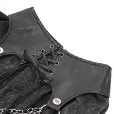 画像10: Punk distressed long tiered skirt / スカート【Devil Fashion】 (10)