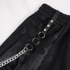 画像11: Distressed burnt out hand-painted trousers / ジョガーパンツ【Devil Fashion】 (11)