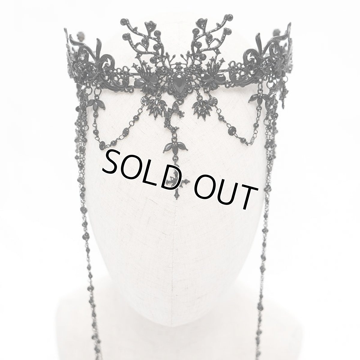 画像7: Tassel eyebrow pendant Gothic crown / ティアラ【Devil Fashion】 (7)