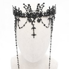 画像7: Tassel eyebrow pendant Gothic crown / ティアラ【Devil Fashion】 (7)