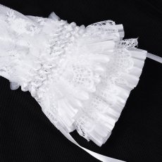 画像8: Lolita White Rose Flower Lace Gloves / アームカバー【Devil Fashion】 (8)