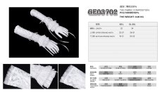 画像10: Lolita White Rose Flower Lace Gloves / アームカバー【Devil Fashion】 (10)