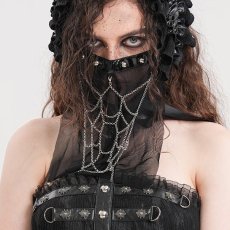 画像1: Women Punk Spider Web / ベールマスク【Devil Fashion】 (1)
