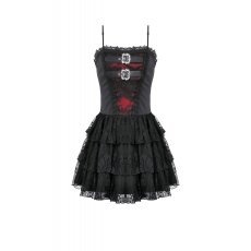 画像2: Crimson Shadow Layered Lace Cake Dress / ワンピース【DARK IN LOVE】 (2)