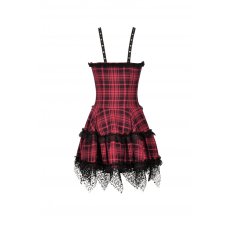 画像3: Punk studded plaid layered mini strap dress / ワンピース【DARK IN LOVE】 (3)