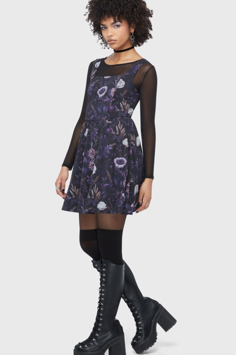 画像4: Dusk's Garden Mini Dress / 黄昏の庭 / ワンピース【KILL STAR】 (4)