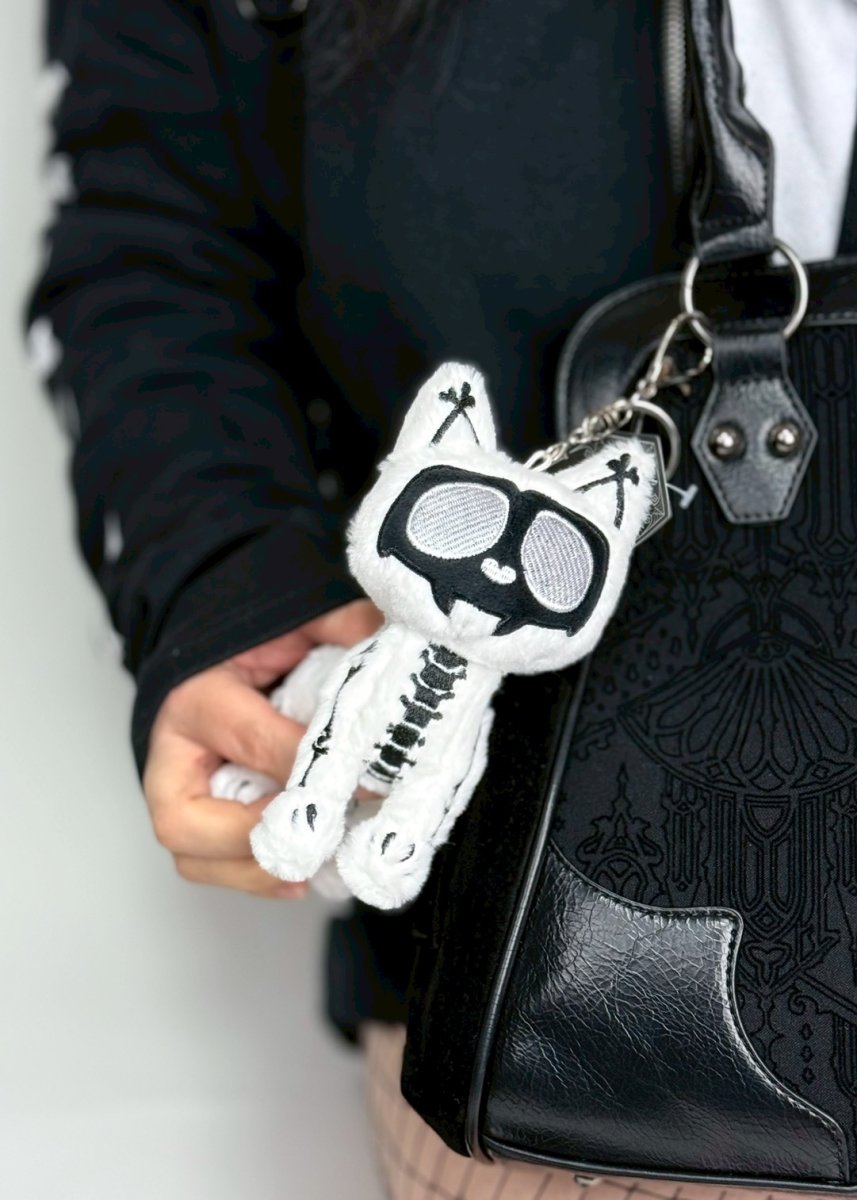 画像10: ⚡期間限定SALE⚡X-Ray Skelekitty Plush Keychain / ぬいぐるみキーホルダー【VampireFreaks】 (10)