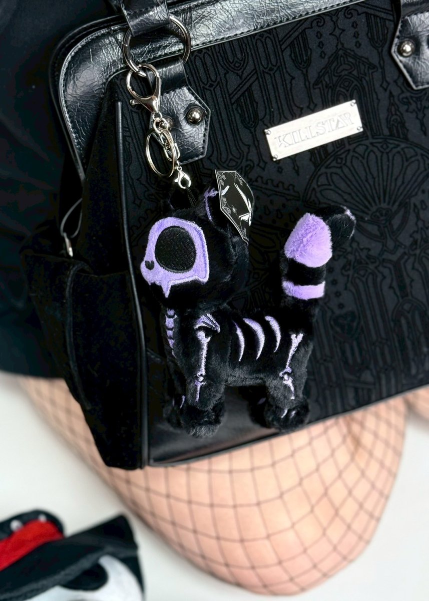 画像4: Ultra Violet Skelekitty Plush Keychain / ぬいぐるみキーホルダー【VampireFreaks】 (4)