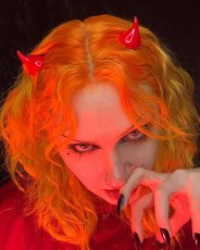 画像6: HORROR HAIR HORNS / RED / ヘアクリップ【KREEPSVILLE 666】 (6)
