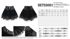 画像15: Black Women Gothic Rose Jacquard Skirt / スカート【Devil Fashion】 (15)