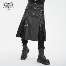 画像1: Punk non-elastic twill material men kilt / スカート【Devil Fashion】 (1)