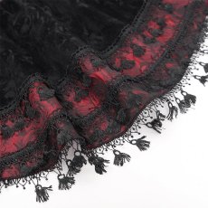 画像13: Red and Black Summer Girls Gothic Rose Jacquard Skirts / スカート【Devil Fashion】 (13)