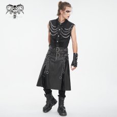 画像4: Punk non-elastic twill material men kilt / スカート【Devil Fashion】 (4)