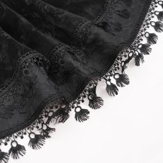 画像13: Black Women Gothic Rose Jacquard Skirt / スカート【Devil Fashion】 (13)