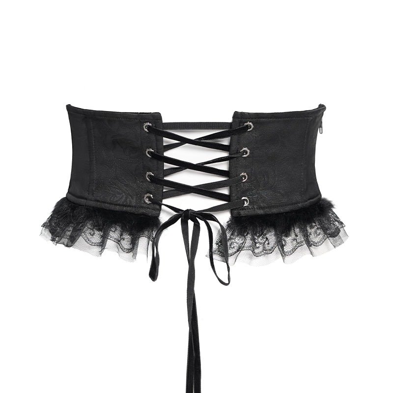 コルセット Gothic dark pattern jacquard corset / コルセットベルト【Devil
