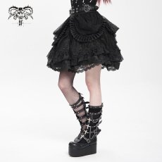 画像6: Gothic Lolita short puffy skirt / スカート【Devil Fashion】 (6)