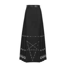 画像9: Inverted five-pointed star punk horse face skirt / スカート【Devil Fashion】 (9)