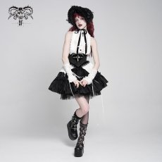 画像4: Gothic dark pattern jacquard corset / コルセットベルト【Devil Fashion】 (4)