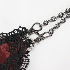 画像10: Red Gothic chain shoulder bag / ショルダーバッグ【Devil Fashion】 (10)