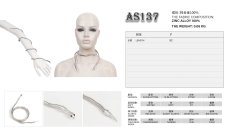 画像12: Sliver metal arbitrary shape snake / バングル / ネックレス【Devil Fashion】 (12)