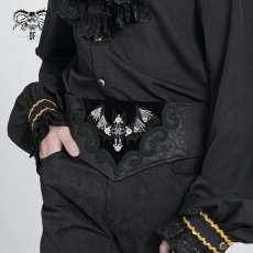 画像5: Gothic dark rose embroidered corset / コルセットベルト【Devil Fashion】 (5)