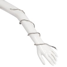 画像7: Sliver metal arbitrary shape snake / バングル / ネックレス【Devil Fashion】 (7)