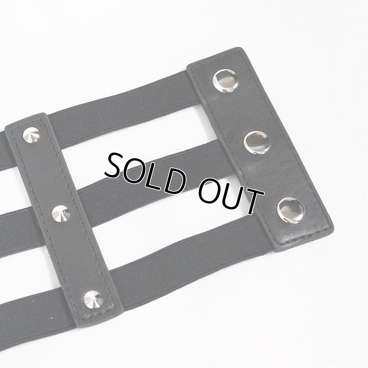 画像12: Punk three horizontal metal buckle girdle / コルセットベルト【Devil Fashion】 (12)