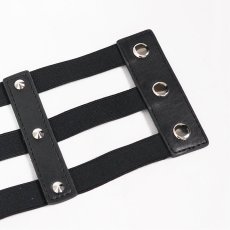 画像12: Punk three horizontal metal buckle girdle / コルセットベルト【Devil Fashion】 (12)