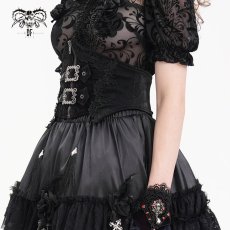 画像5: Gothic shiny pattern leather corset / コルセットベルト【Devil Fashion】 (5)