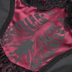 画像12: Red women Skeleton Printing Gothic Lolita Dress / ワンピース【Devil Fashion】 (12)