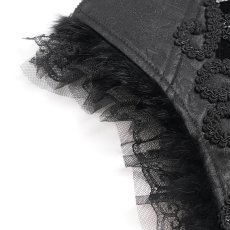 画像11: Gothic dark pattern jacquard corset / コルセットベルト【Devil Fashion】 (11)