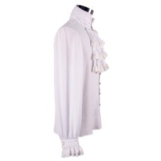 画像5: Punk Gothic chiffon white shirts / ブラウス【Devil Fashion】 (5)