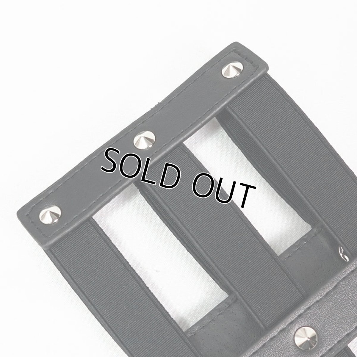 画像11: Punk three horizontal metal buckle girdle / コルセットベルト【Devil Fashion】 (11)