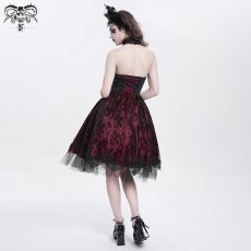 画像6: Red women Skeleton Printing Gothic Lolita Dress / ワンピース【Devil Fashion】 (6)