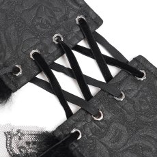 画像12: Gothic dark pattern jacquard corset / コルセットベルト【Devil Fashion】 (12)