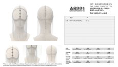 画像12: Long chain tassel mask chain headdress / チェーンマスク【Devil Fashion】 (12)