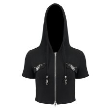 画像6: 🔥SALE🔥Everyday Short Sleeve Super Short Hoodie / トップス【Devil Fashion】 (6)