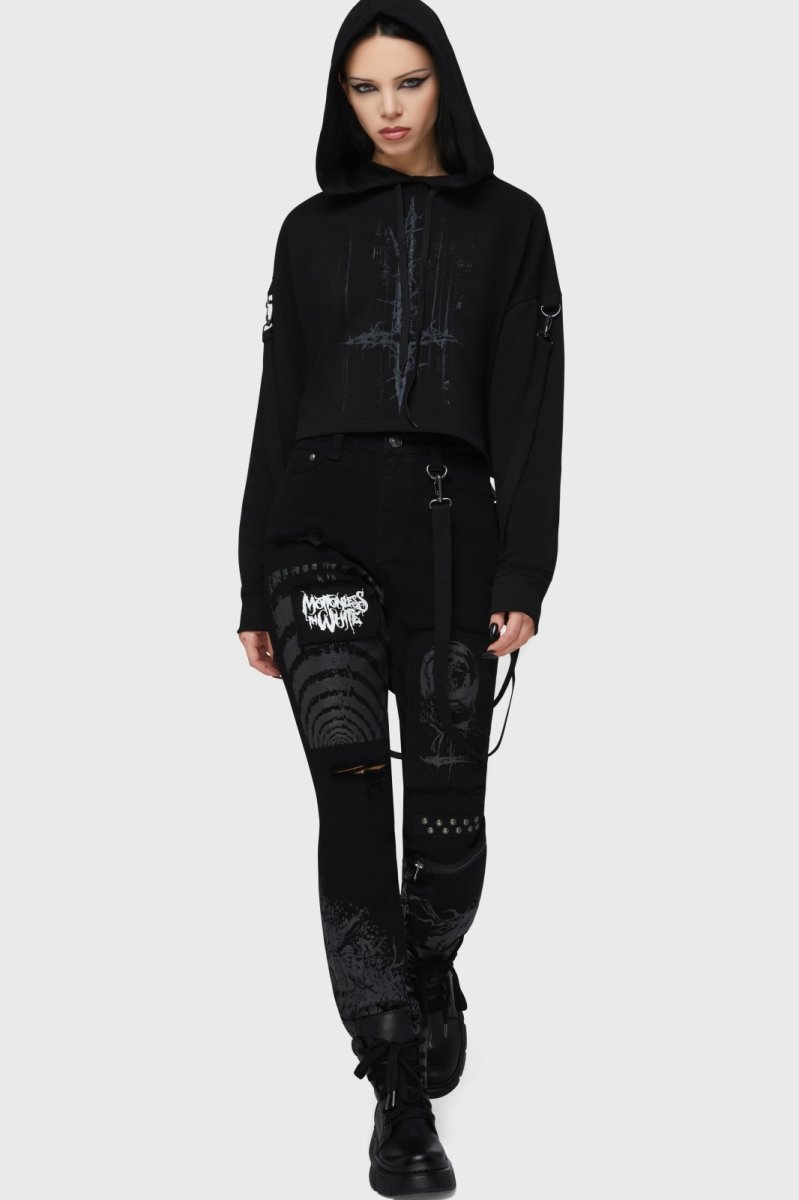 画像5: Final Dictvm Crop Hoodie / 最終宣告 / クロップパーカー【KILL STAR x MIW】 (5)