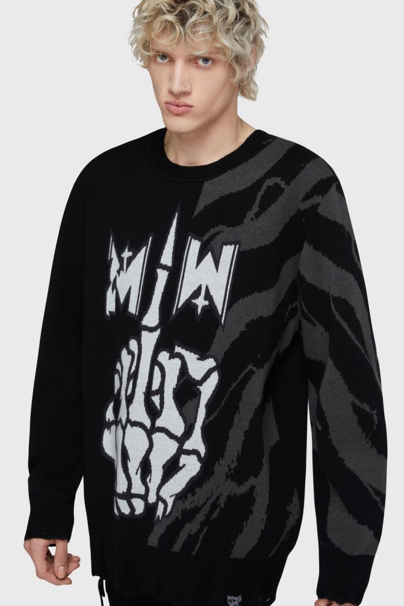 画像3: F.O.A.D. Sweater / ニットトップス【KILL STAR x MIW】 (3)