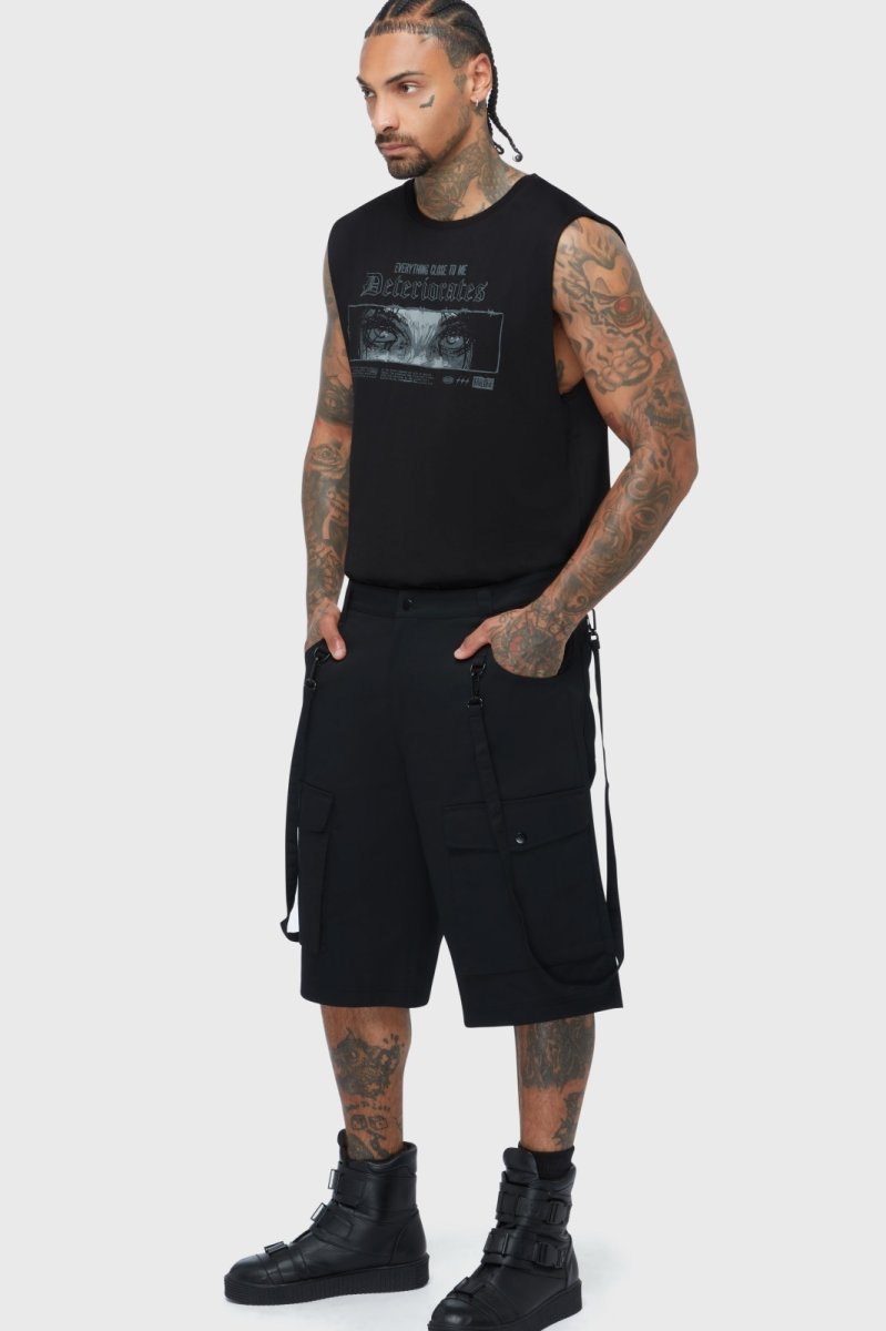 画像2: Sacred Skull Shorts / 聖髑 / ハーフパンツ【KILL STAR】 (2)