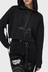 画像1: Final Dictvm Crop Hoodie / 最終宣告 / クロップパーカー【KILL STAR x MIW】 (1)