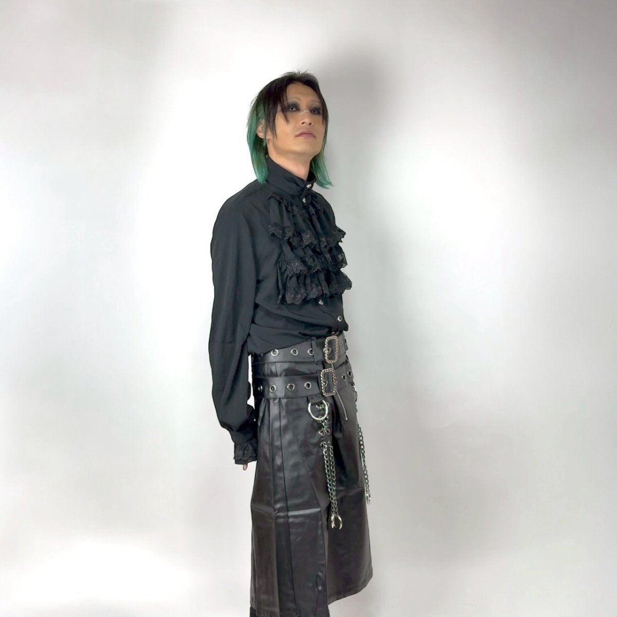 画像18: Punk non-elastic twill material men kilt / スカート【Devil Fashion】 (18)