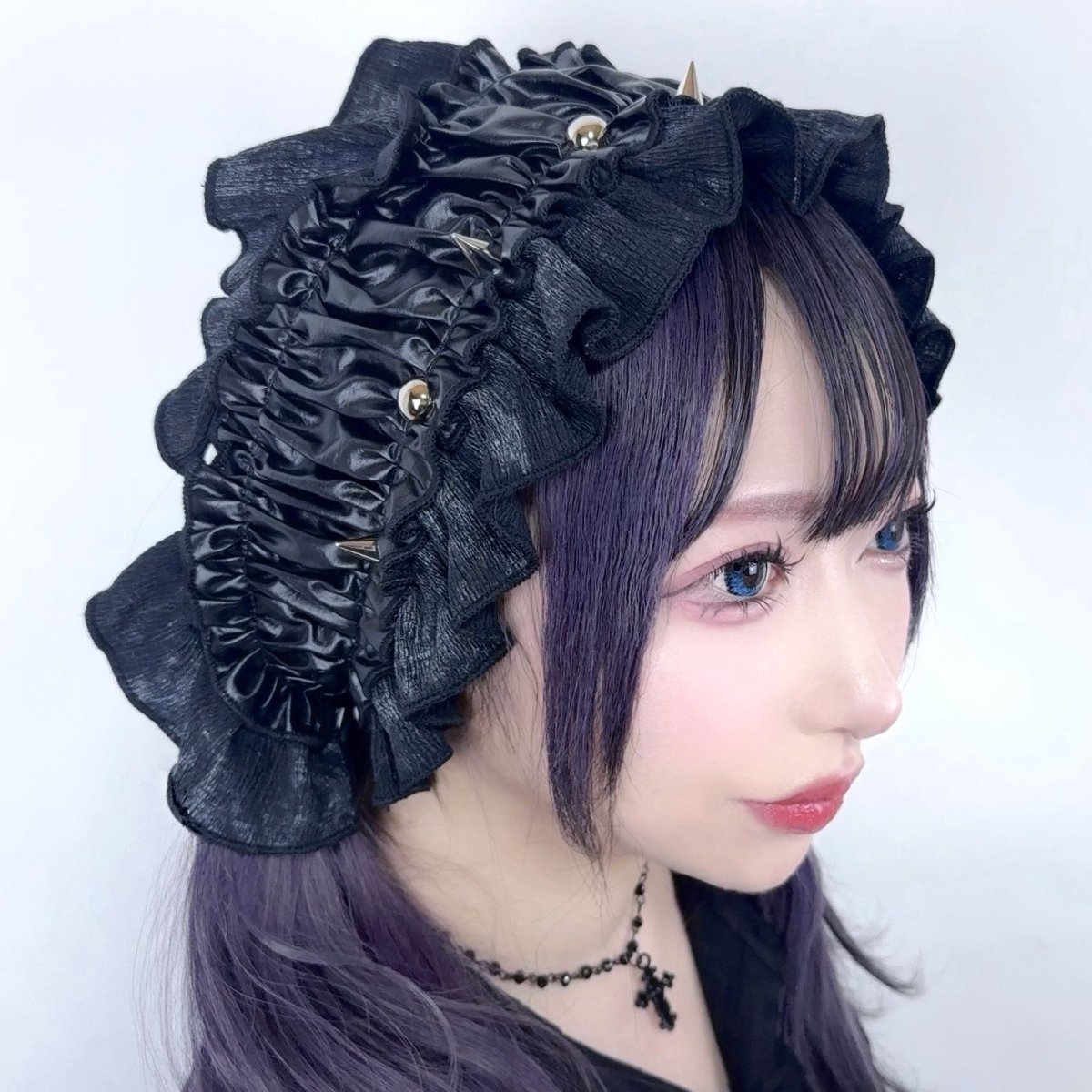 画像1: Gothic Lolita Bonnet  / ヘッドドレス【Devil Fashion】 (1)