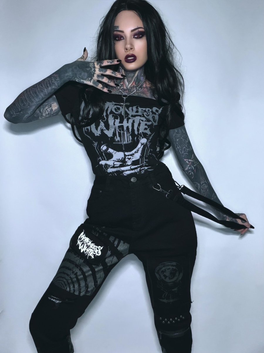 画像4: Album Icons Trousers / スキニーパンツ【KILL STAR x MIW】 (4)