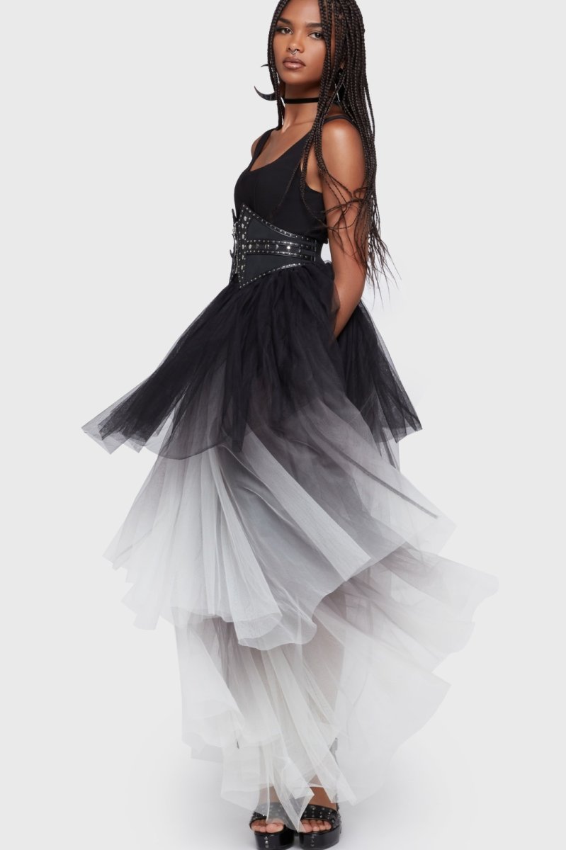 画像7: Under The Candle Light / Black/White / 蝋燭の灯の下で / ワンピース【KILL STAR】 (7)