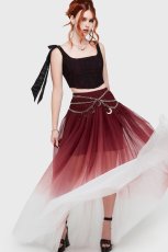 画像8: Shade Empress / RedxWhite / 闇の女王 / マキシスカート【KILL STAR】 (8)