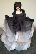 画像1: Under The Candle Light / Black/White / 蝋燭の灯の下で / ワンピース【KILL STAR】 (1)