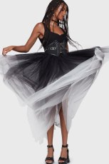 画像5: Under The Candle Light / Black/White / 蝋燭の灯の下で / ワンピース【KILL STAR】 (5)